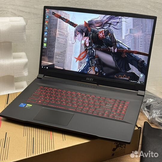 Новый MSI 17.3 144Гц I5-11400H/16GB/GTX 1650/SSD