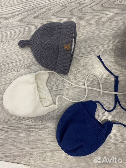 Шапка на малыша теплая