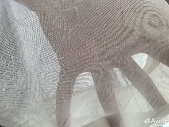 Тюль micasa 300х290см(шхв),бежевый, 2 шт