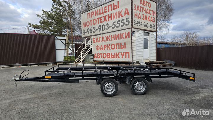 Прицеп автовоз двухосный 4.5 на 2В наличии