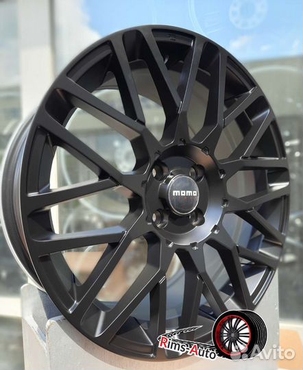 Диски момо r17 4x100 чёрный матовый
