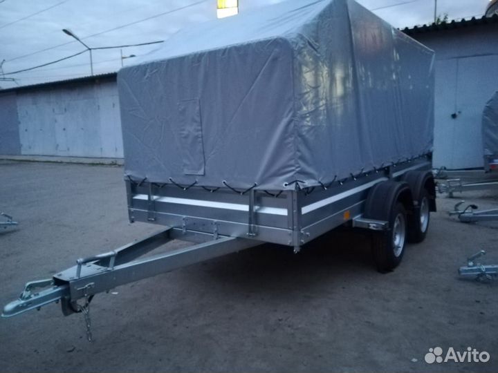 Прицеп легковой 2-х осный, 3,5х1,5 с тентом аэро