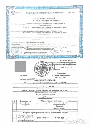 Поверка и замена счетчиков воды / Установка