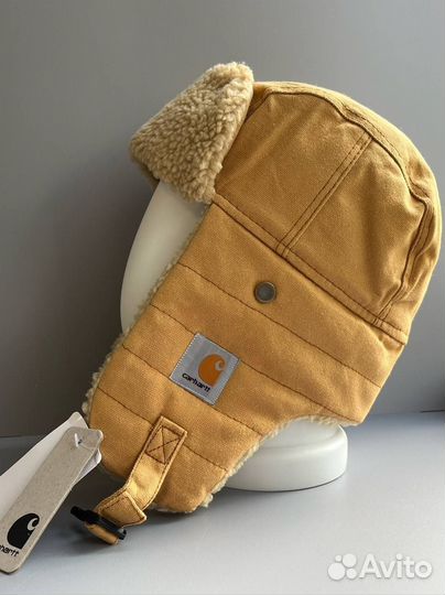 Шапка ушанка carhartt зимняя