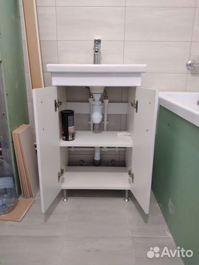 Раковина в ванную с тумбой