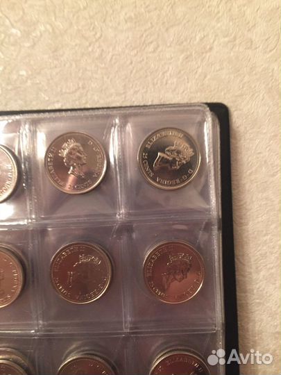 Канада набор монет 25 центов 1999.Миллениум месяцы
