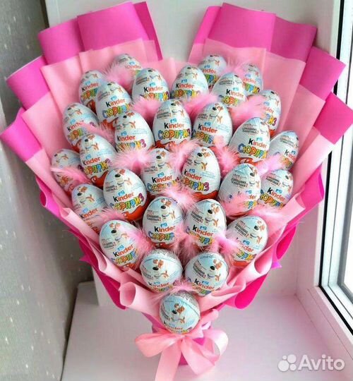 Сладкие букеты из конфет