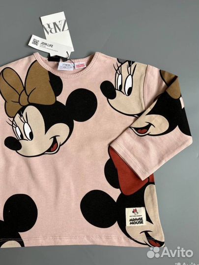 Плотный лонгслив zara 98