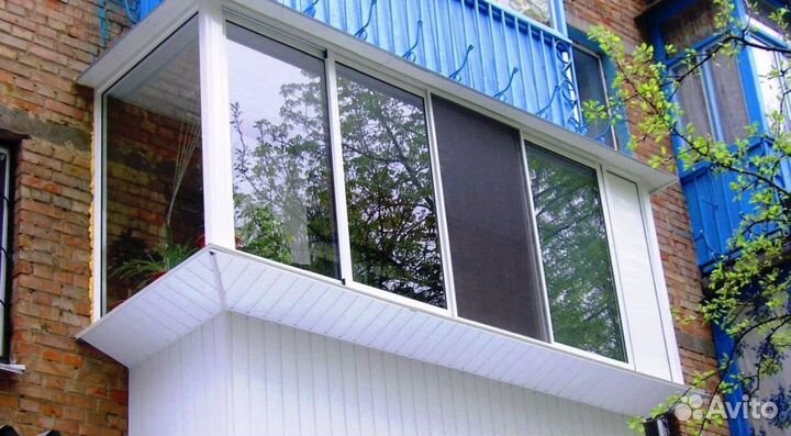 Остекление балконов и лоджий в рассрочку K2826