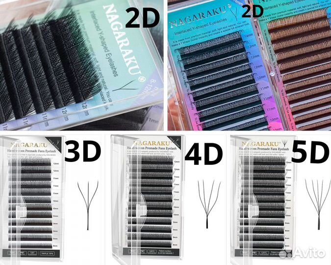 Готовые пучки для наращивания нагараку