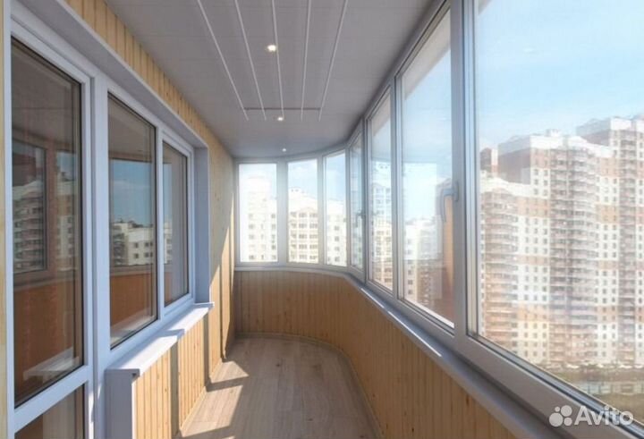 Остекление балконов и лоджий в рассрочку M2934