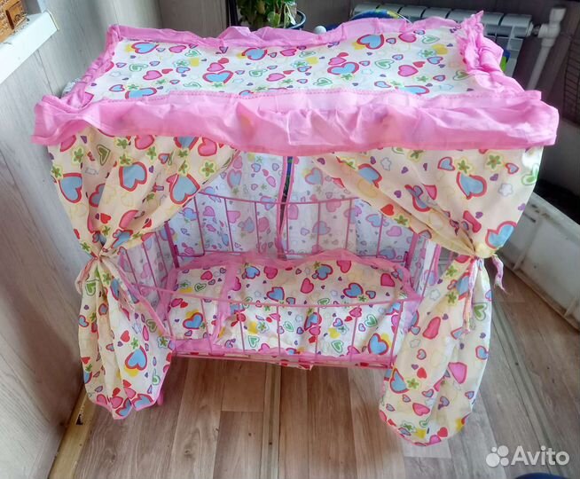 Кроватка для кукол (металл)