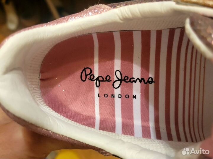 38 Pepe Jeans London золотые кроссовки