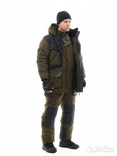 Костюм зимний taygerr граф -45 тк.Таслан (цв.хаки)