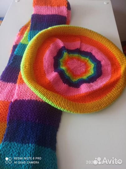 Вязаный берет