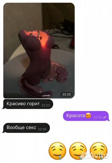 Свеча женское тело