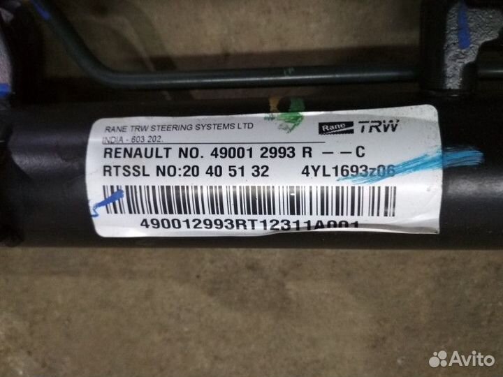 Рейка рулевая Renault Duster HSA F4R 2015