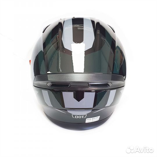 Шлем Ataki JK316 Route черный/серый глянцевый