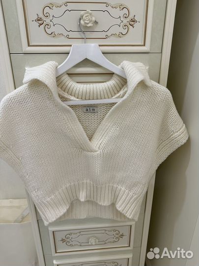 Свитер aim clo крупной вязки