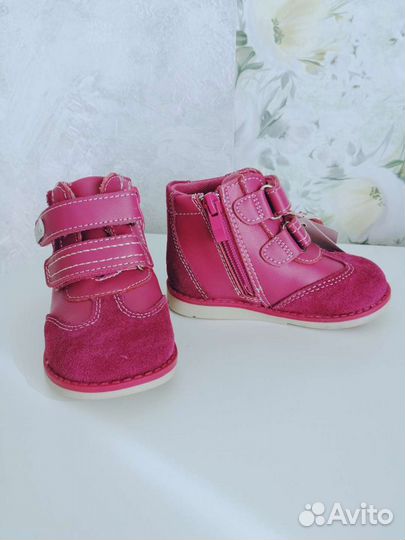 Ботинки Новые натур. кожа демисезон р. 22