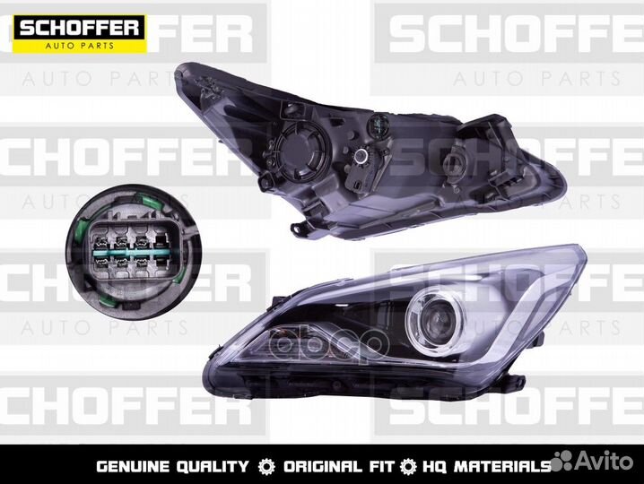 Фара левая линзованная Hyundai Solaris (I 2014