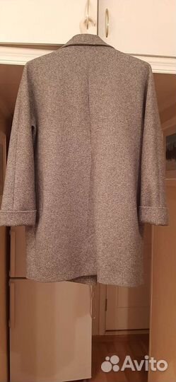 Полупальто тренч из шерстяного драпа