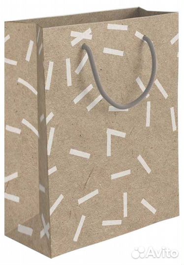 Пакет крафтовый подарочный, 20х24 см 1 шт