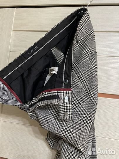 Брюки мужские клетчатые Zara