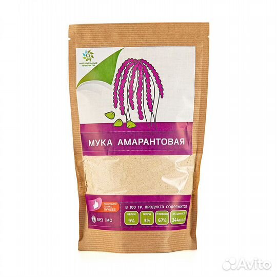 Мука Амарантовая 400гр цельнозерновая Краснодарски