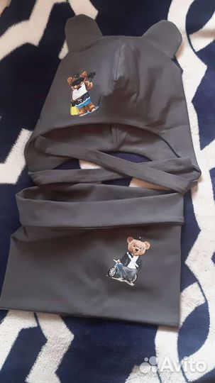 Комплект шапка и снуд на мальчика