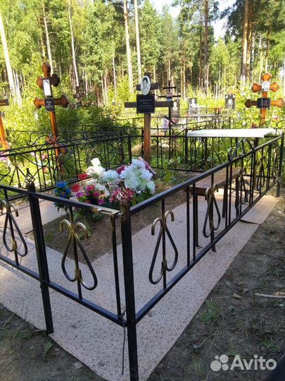 Ритуальные оградки, столы, лавки