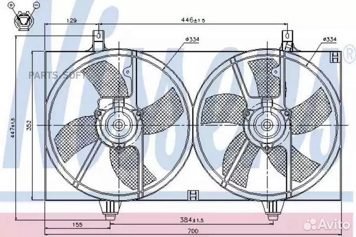 Вентилятор nissan almera (2000) 1.5