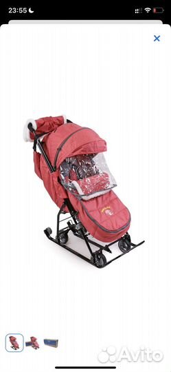 Новые Детские санки коляска ника