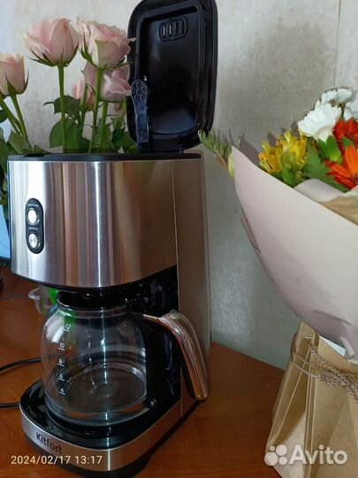 Новая кофеварка капельная kitfort