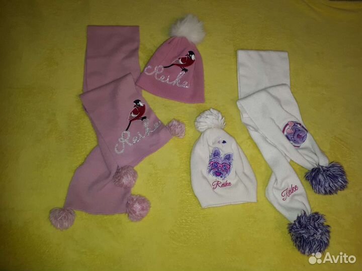 Шапки на девочку от 2 до 7 лет