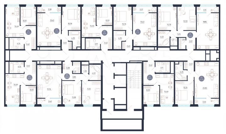 1-к. квартира, 41,5 м², 15/25 эт.