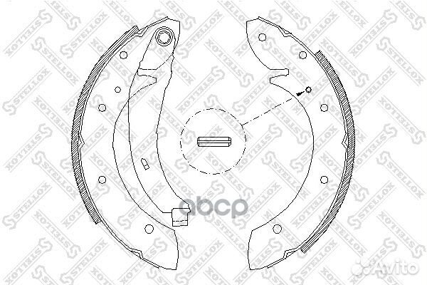 407 102-SX колодки барабанные без ABS Renault