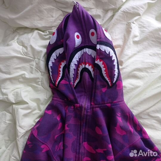 Зип худи bape shark