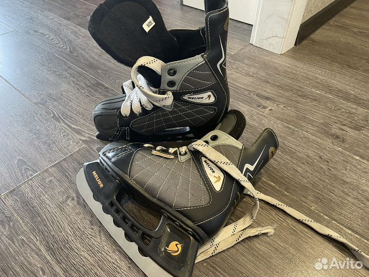 Коньки хоккейные, 34 размер, в хорошем состоянии