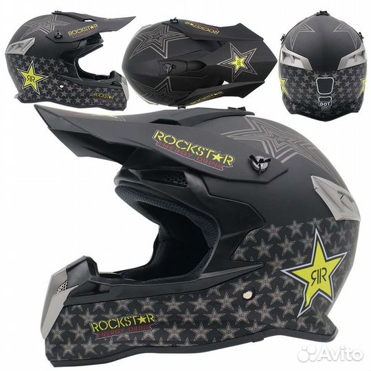 Шлем RockStar кроссовый эндуро