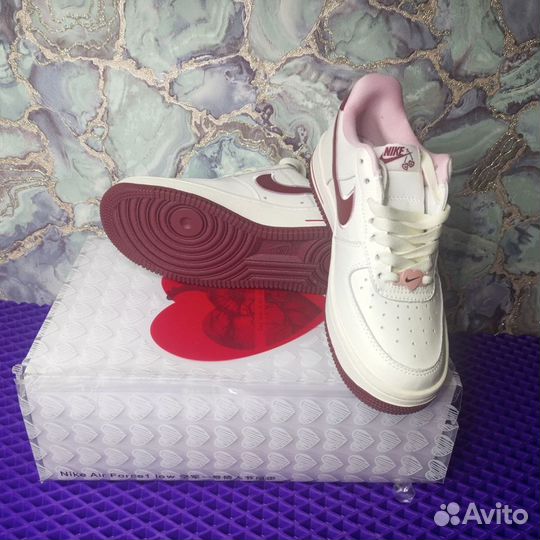 Кроссовки Nike Air force 1 Valentine's Day