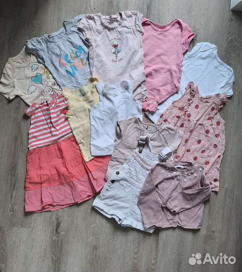 Летние вещи на девочку 86