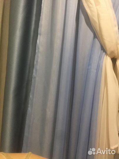 Шторы с ламбрикеном и покрывалом