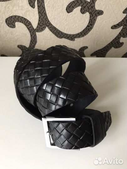 Ремни Италия чёрный и коричневый кожа