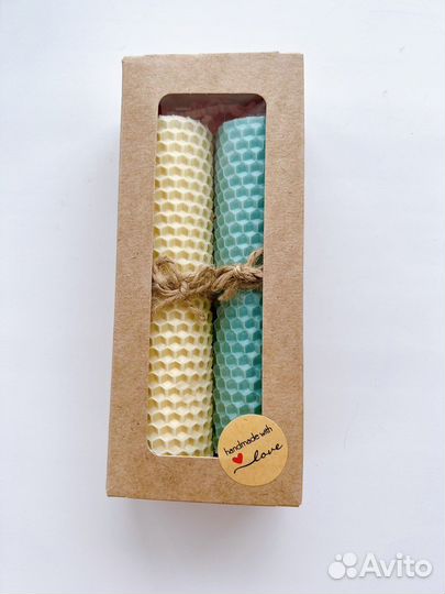 Набор свечей из натуральной вощины