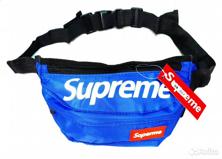 Поясная сумка №1 Supreme синий