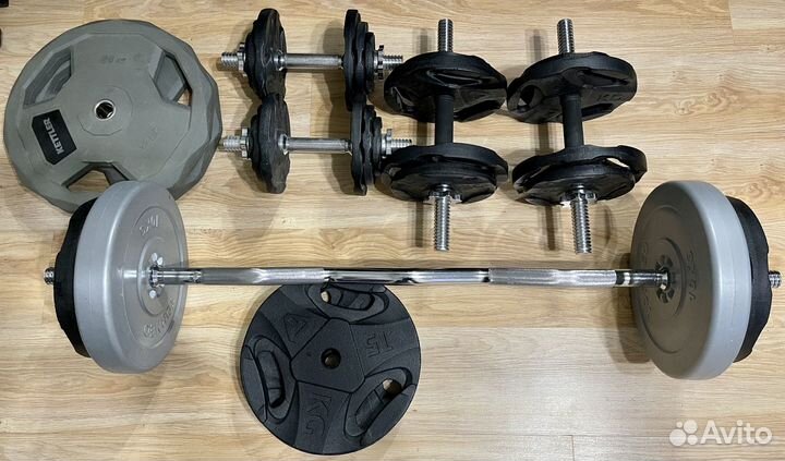 Гриф, блины, гантели