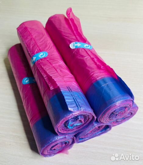 Мешки для мусора с завязками по 5 рулонов