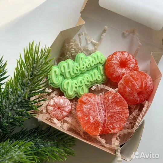 Мыло ручной работы, новый год 2024