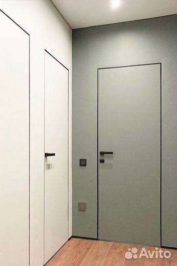 Скрытые двери под покраску